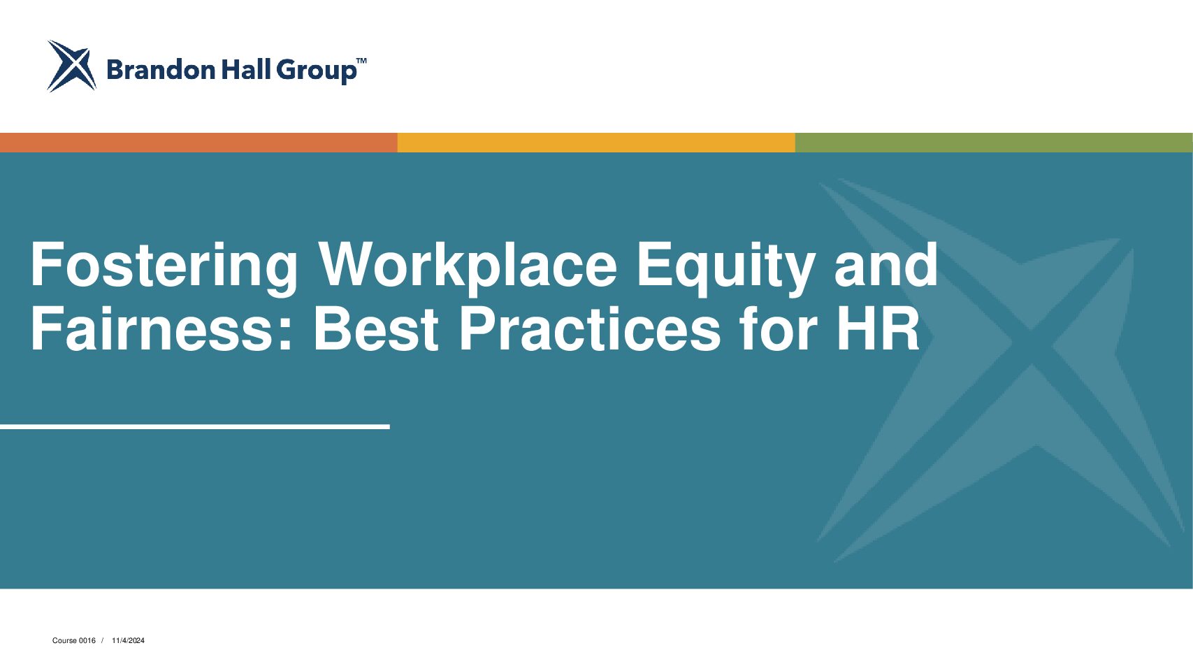 Fostering Workplace Equity and Fairness: Best Practices for HR 0016