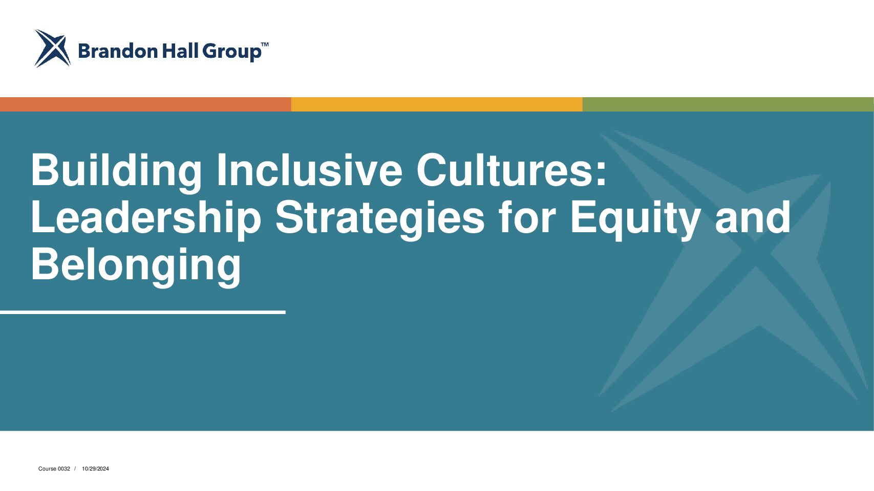 Building Inclusive Cultures: Leadership Strategies for Equity and Belonging 0032