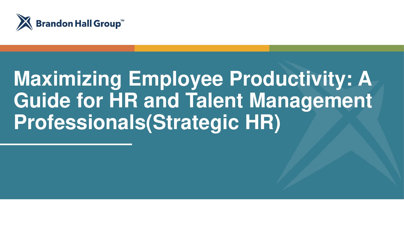 Course 0028 Maximizing Employee Productivity: A Guide for HR and Talent Management Professionals(Strategic HR)