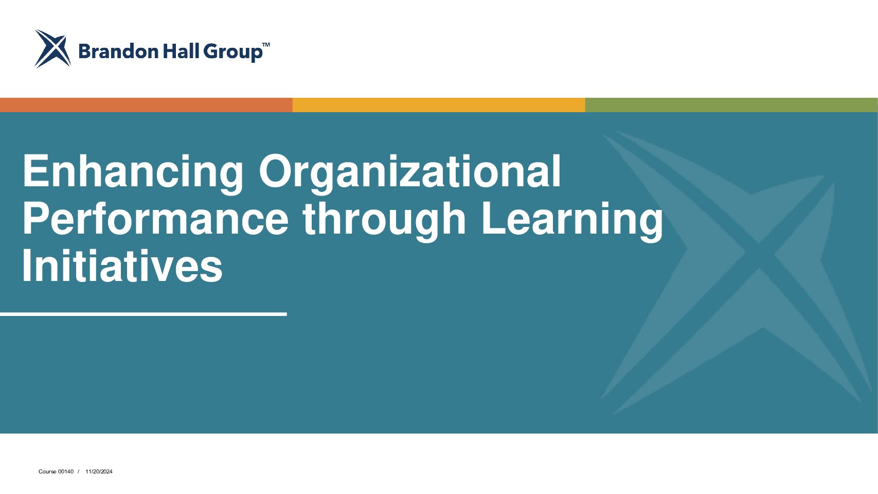 Enhancing Organizational Performance through Learning Initiatives (0040)