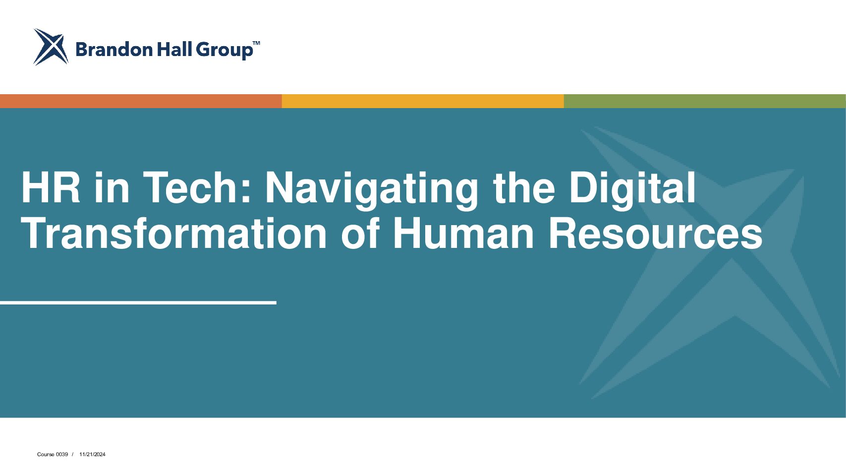 HR in Tech: Navigating the Digital Transformation of Human Resources (0039)