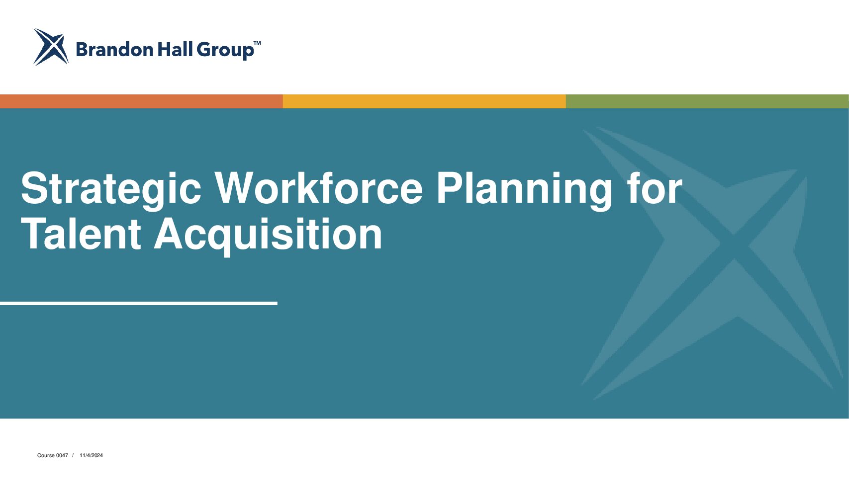 Strategic Workforce Planning for Talent Acquisition 0047