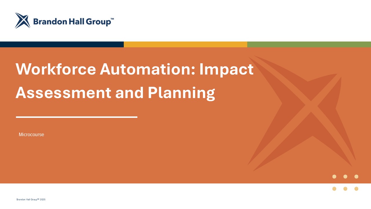 Microcourse: Workforce Automation: Impact Assessment and Planning