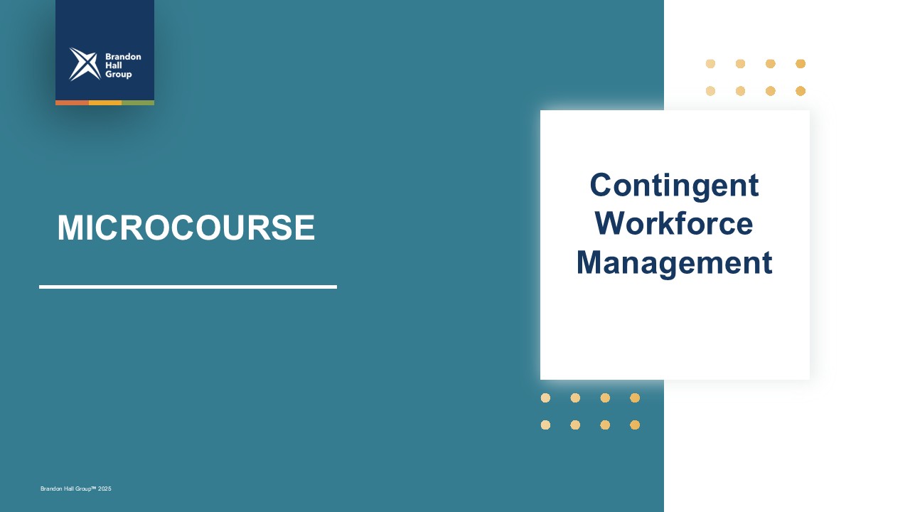 Microcourse: Contingent Workforce Management