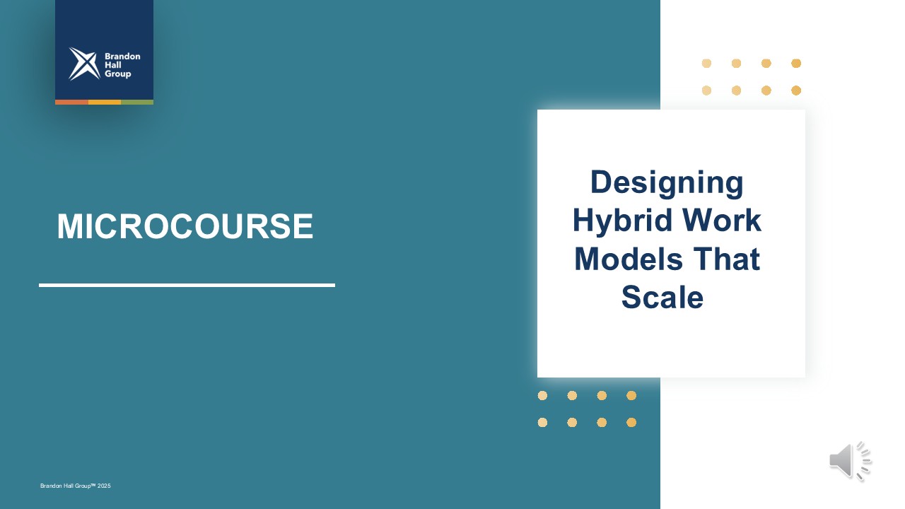 Microcourse: Designing Hybrid Work Models That Scale