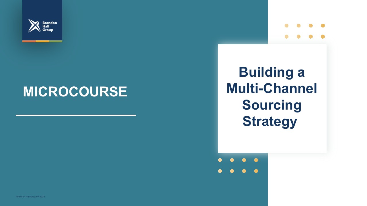 Microcourse: Building a Multi-Channel Sourcing Strategy
