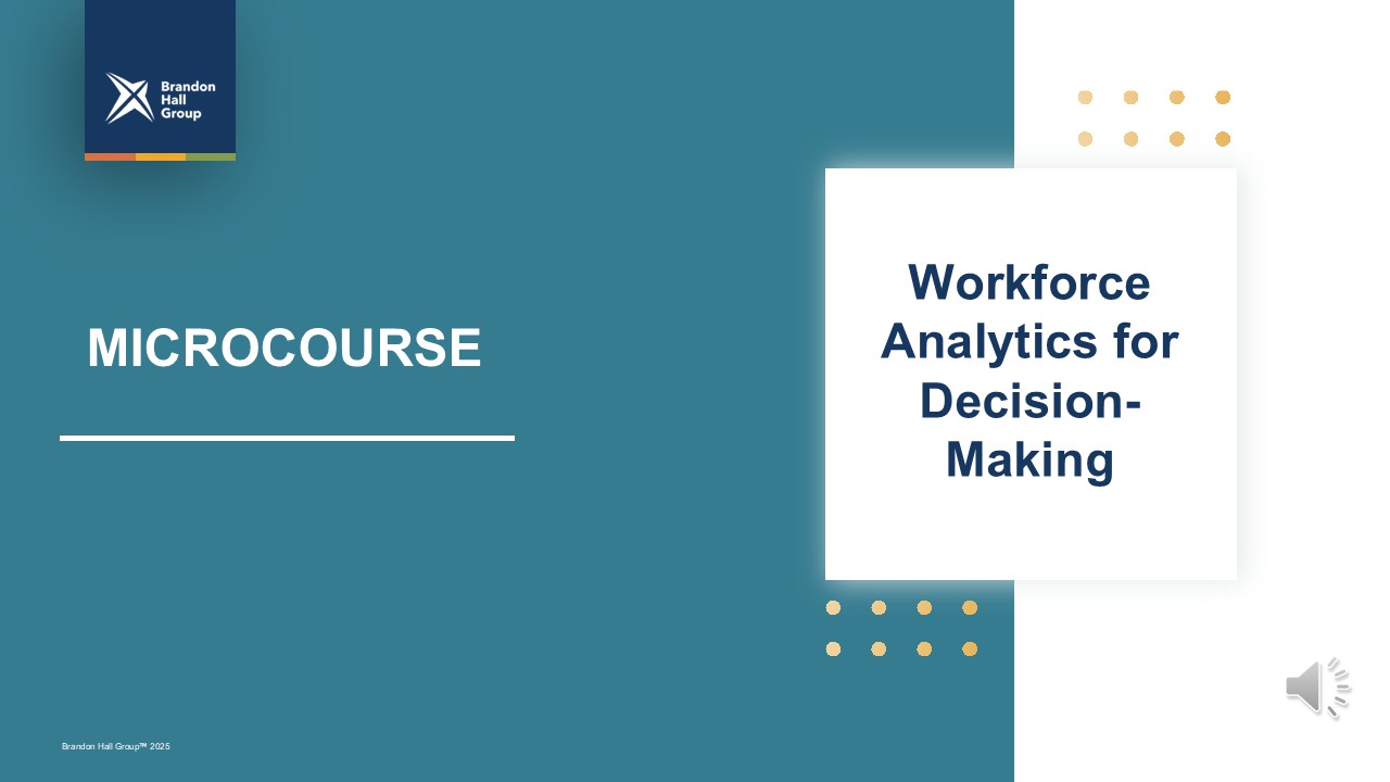 Microcourse: Workforce Analytics for Decision-Making