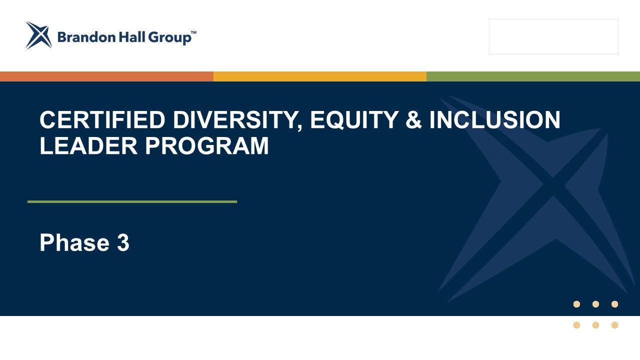 CERTIFIED DIVERSITY, EQUITY AND INCLUSION LEADER PROGRAM (CDEIL) – Phase 3
