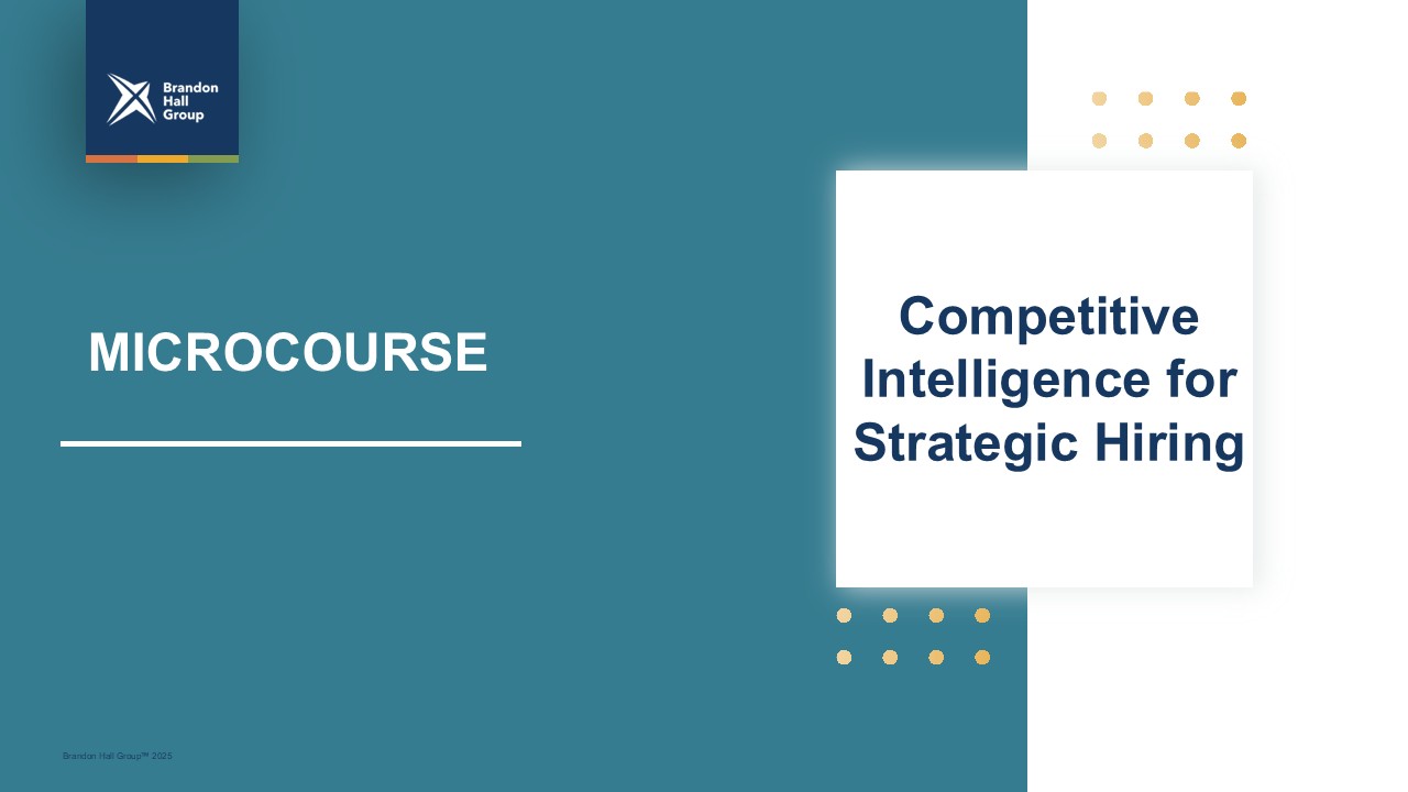 Microcourse: Competitive Intelligence for Strategic Hiring