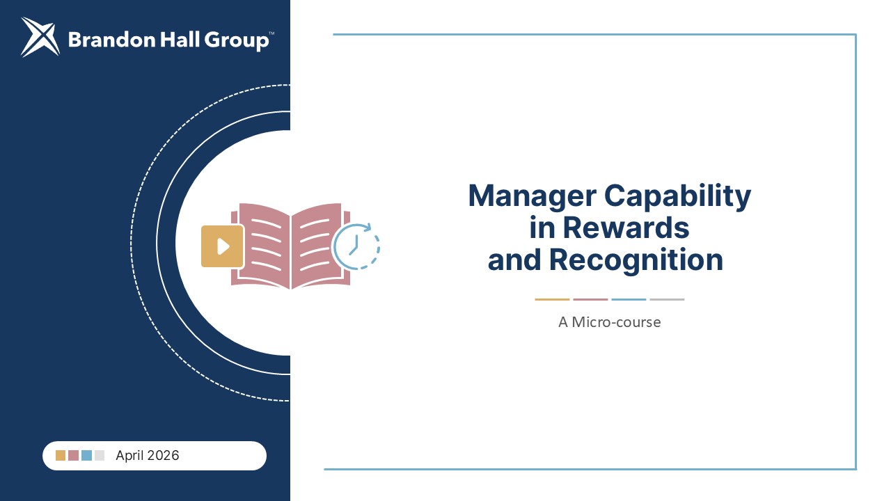 Microcourse: Manager Capability in Rewards and Recognition