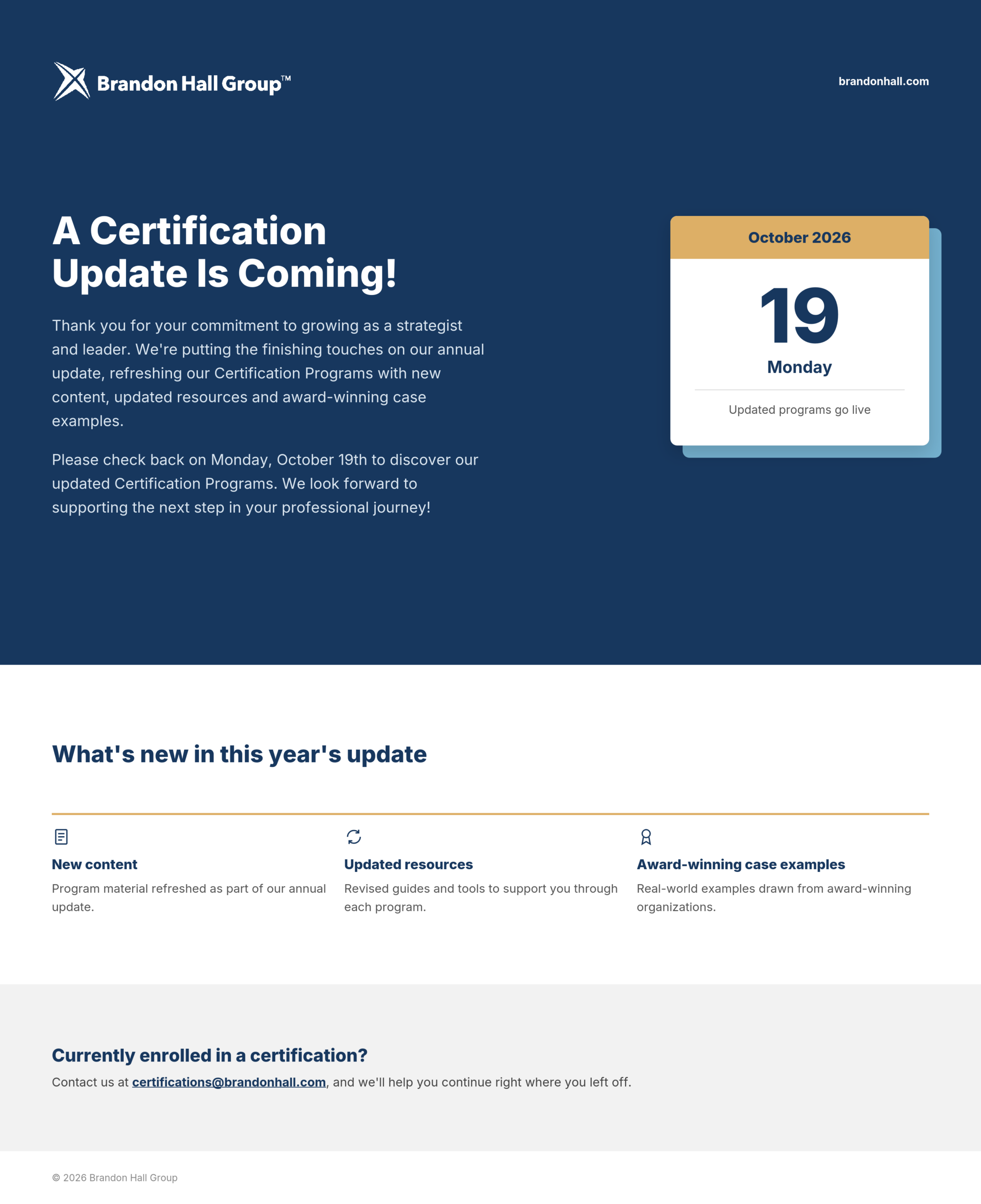 Certification_Update_-_Oct19